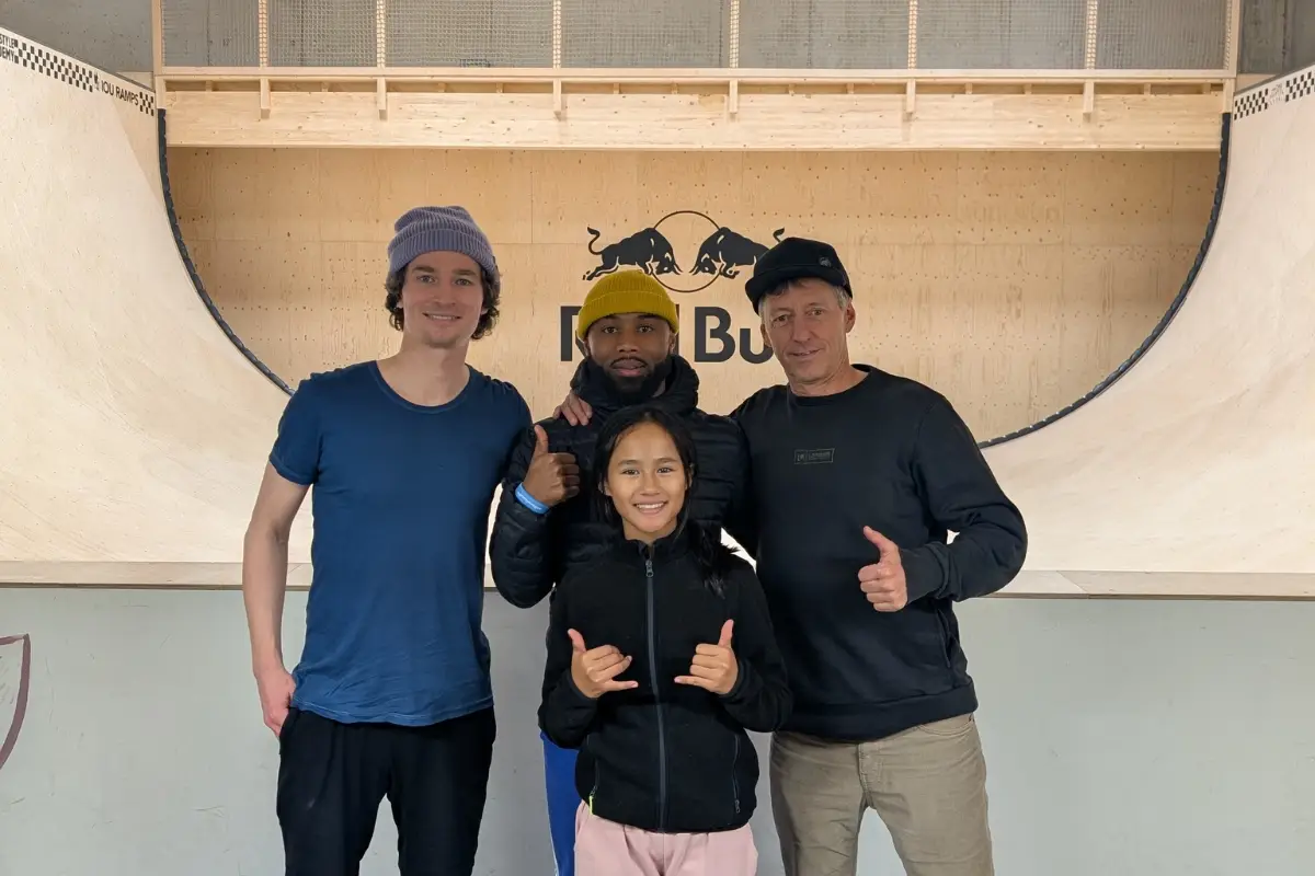 Flying High with My Awesome Snowboard Coaches!