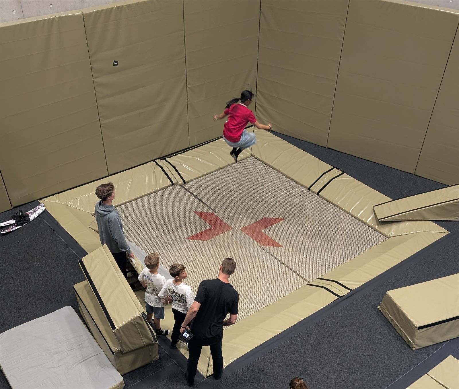 All Round Training at the Laax Freestyle Academy β trampoline and mat training