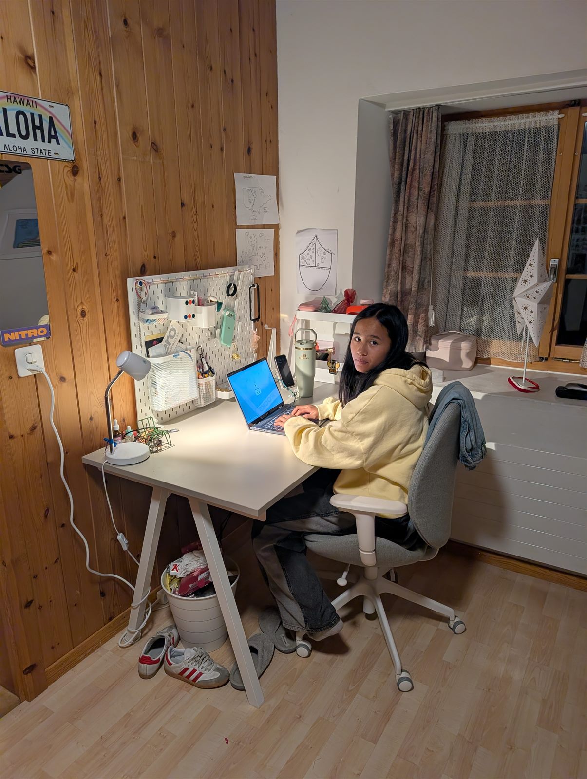 My Wild Life: Balancing Pro Snowboarding & Home Schooling — morning study session