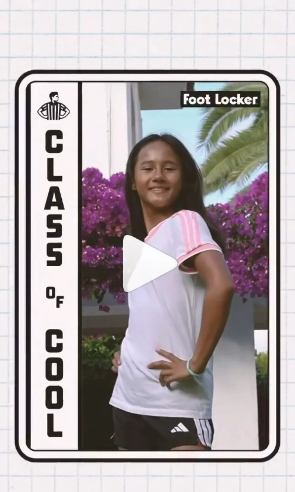 Foot Locker Indonesia Class of Cool campaign Instagram reel cover with Zazi Betari