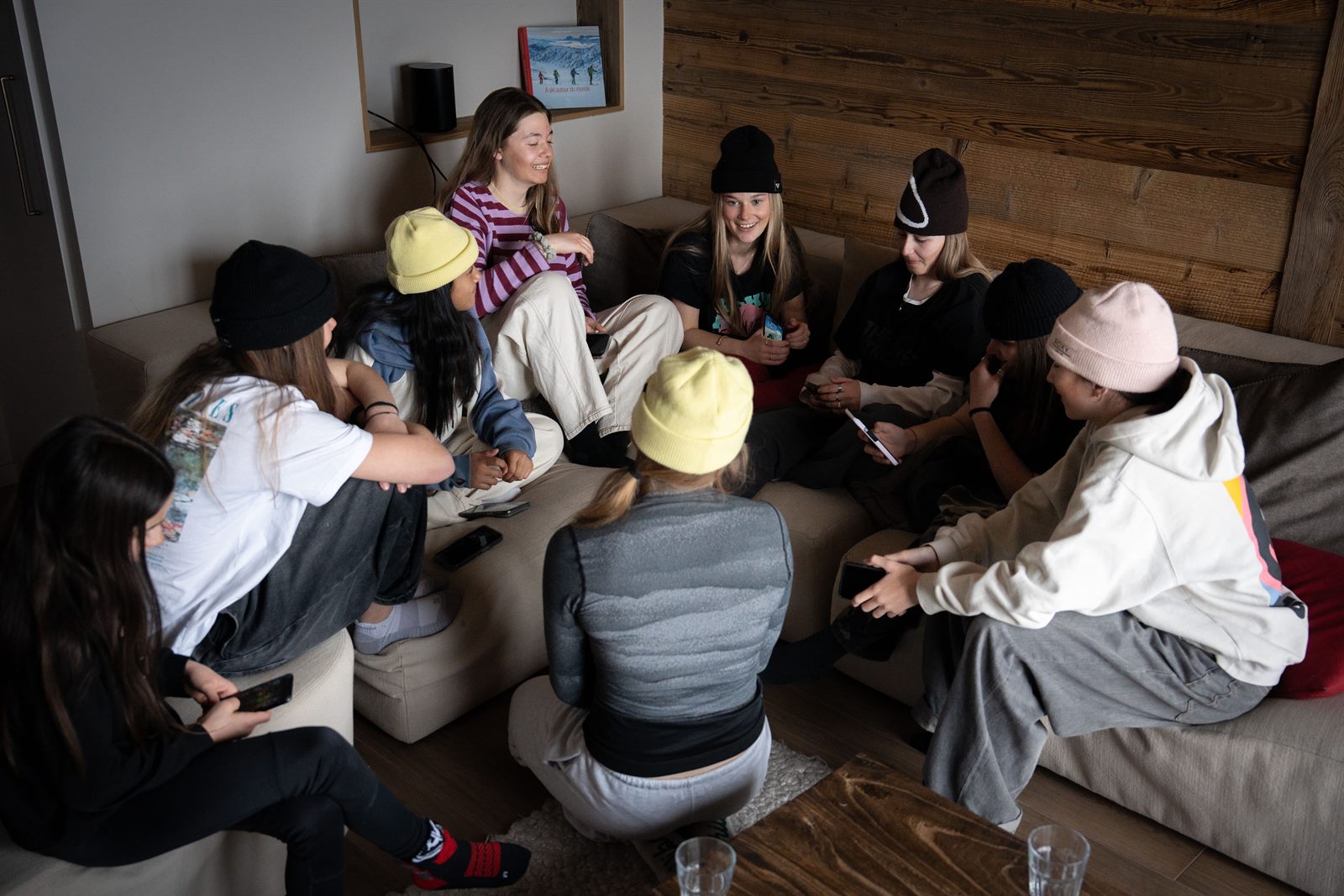 Sisterhood: Our All-Girl ROXY Freestyle Weekend at La Plagne — movie night